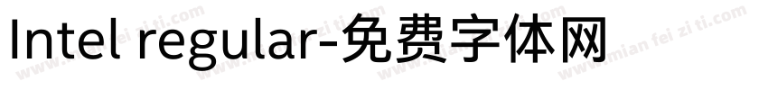 Intel regular字体转换
